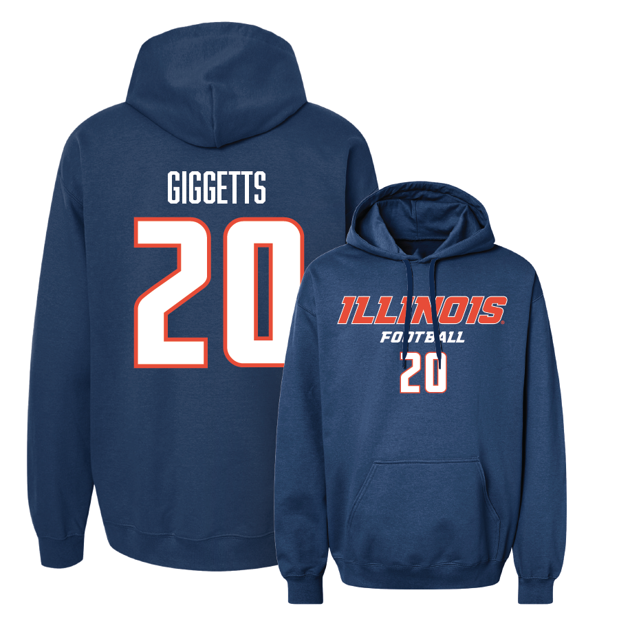 Navy Illinois Classic Hoodie    - Morrison Giggetts