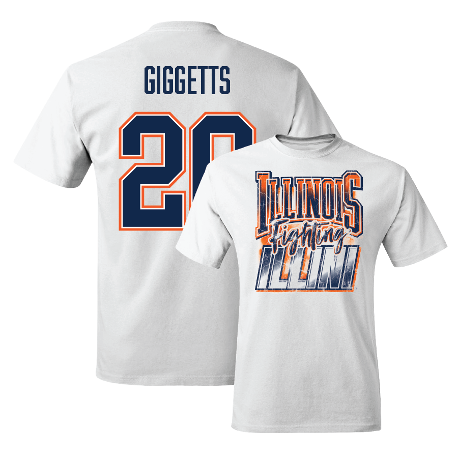 White Illinois Graphic Comfort Colors Tee    - Morrison Giggetts