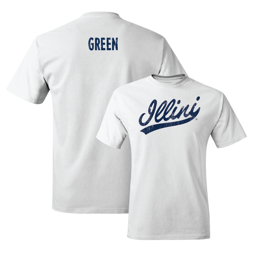 Script White Comfort Colors Tee - Makayla Green