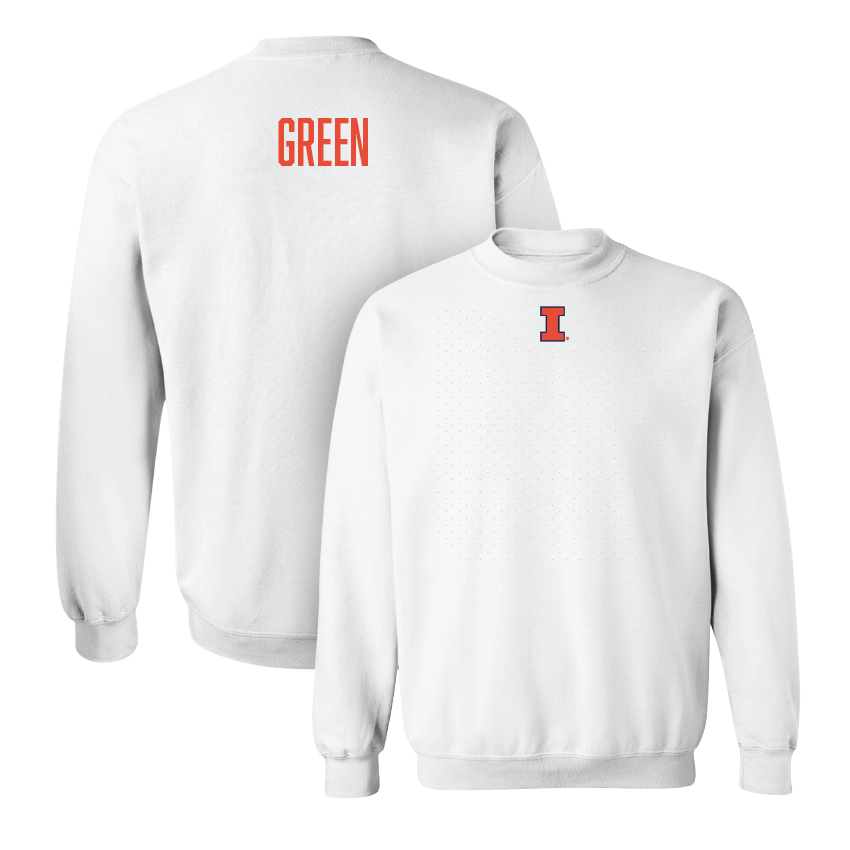 Illinois White Shirsey Crew - Makayla Green