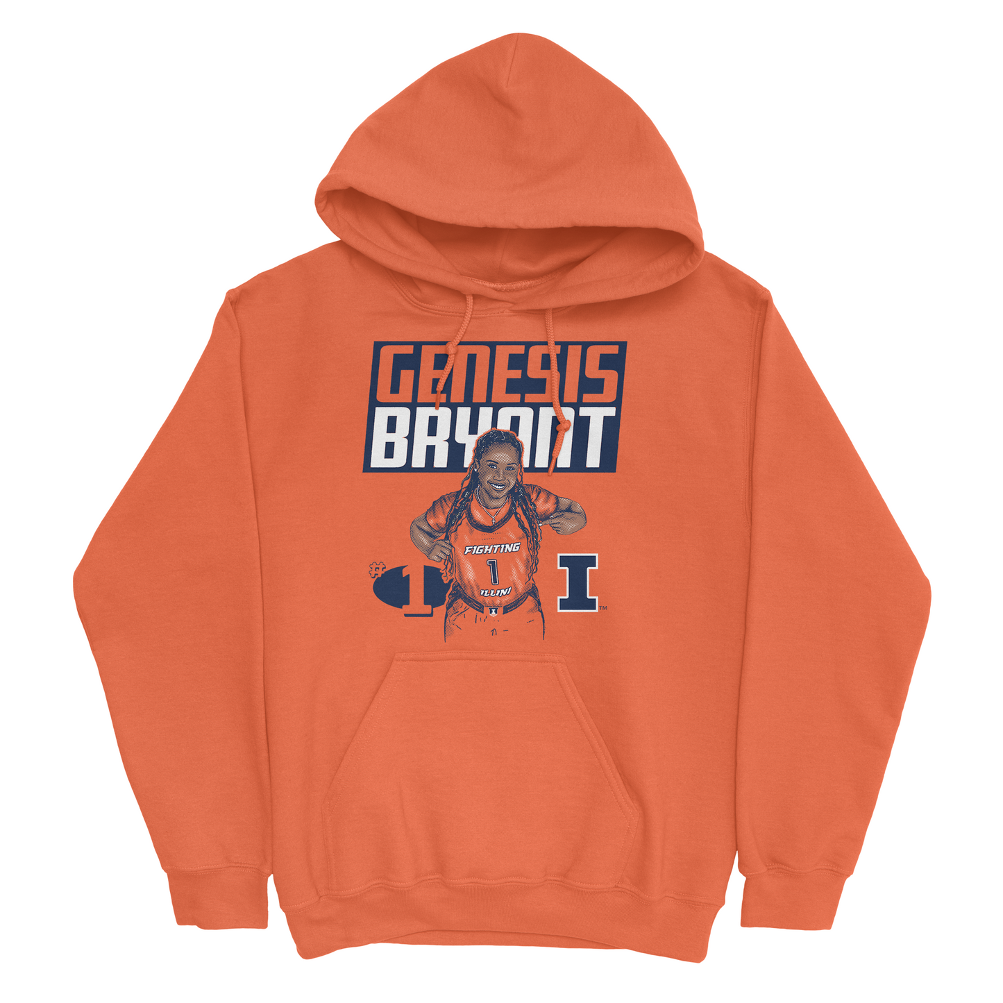 EXCLUSIVE RELEASE: Genesis Bryant Illustrated Drop Orange Hoodie