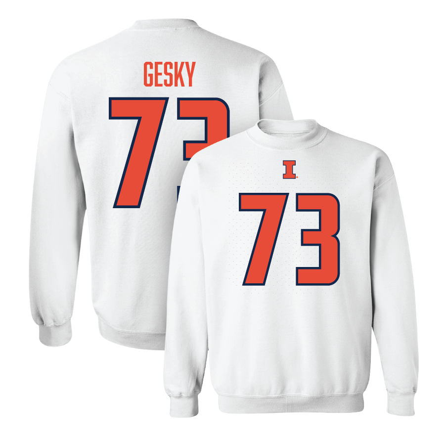 White Illinois Player Crew  - Josh Gesky