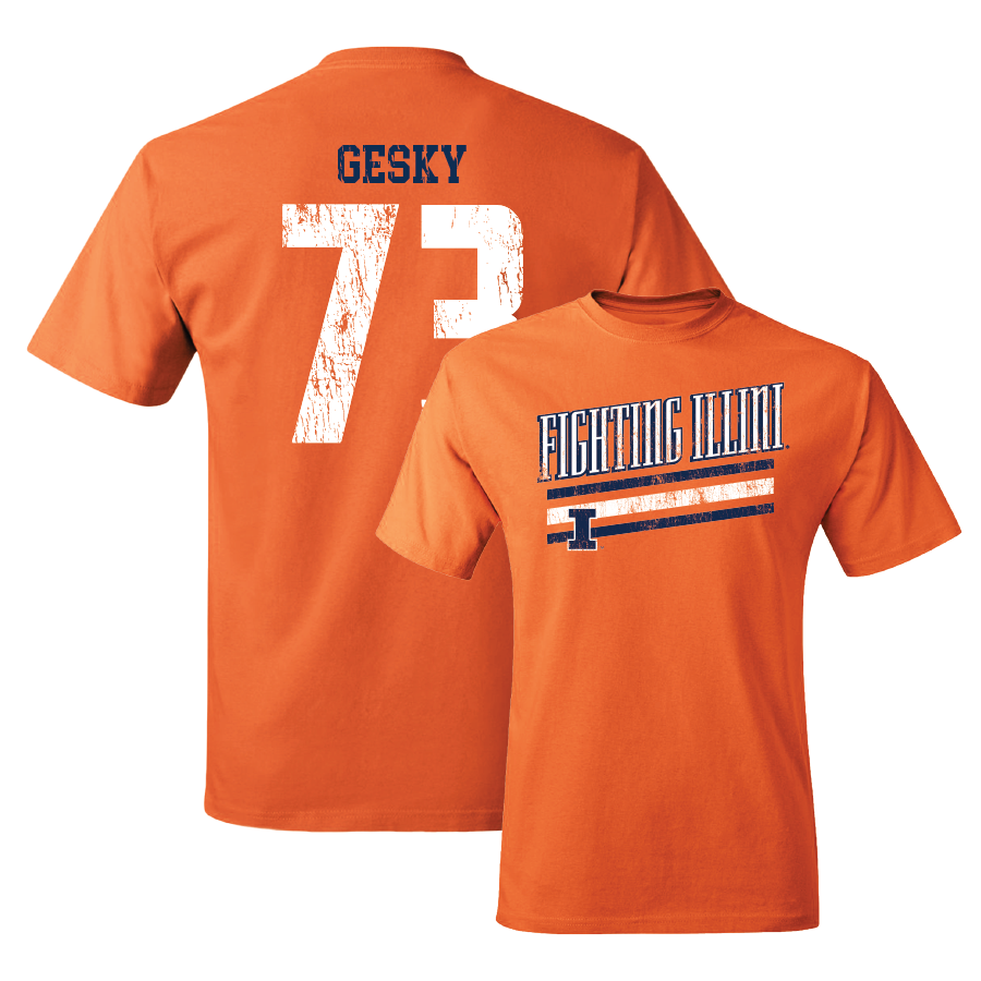 Orange Slant Tee  - Josh Gesky