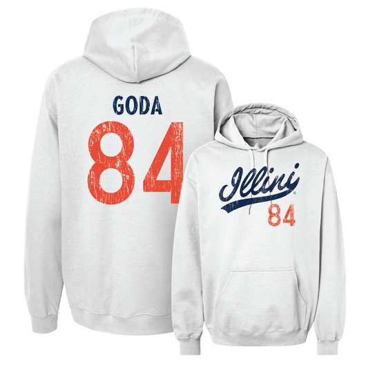 White Script Hoodie    - Carson Goda