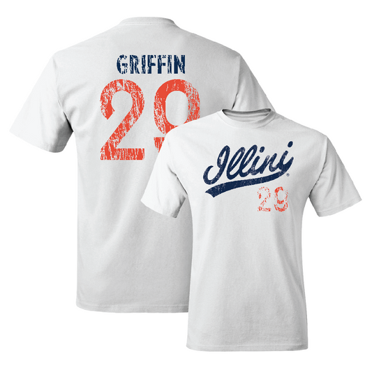 White Script Comfort Colors Tee    - TJ Griffin