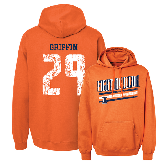 Orange Slant Hoodie    - TJ Griffin