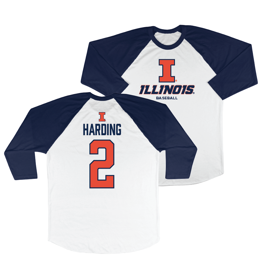 Illinois Baseball 3/4 Sleeve Raglan Tee - Brody Harding #2