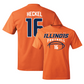 Orange Illinois Football Tee    - Tanner Heckel