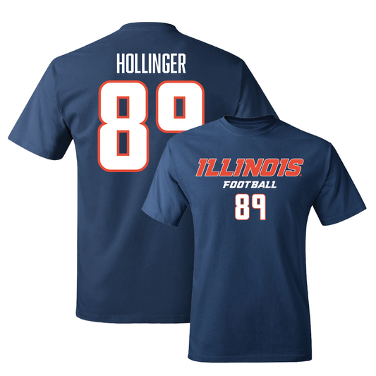 Navy Illinois Classic Tee    - Tanner Hollinger