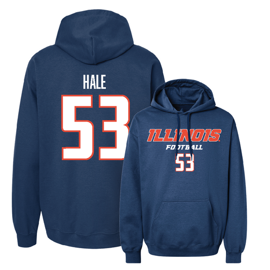 Navy Illinois Classic Hoodie    - Devin Hale