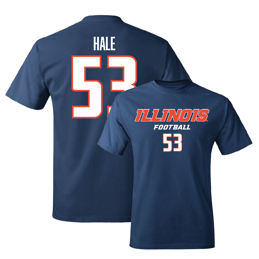 Navy Illinois Classic Tee    - Devin Hale