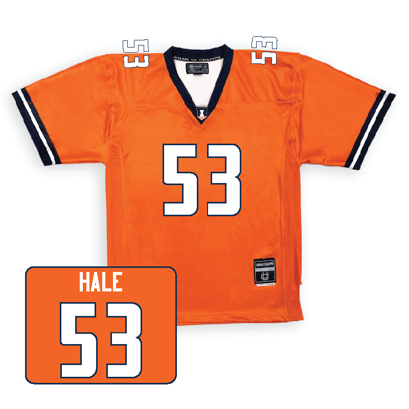 Orange Football Fighting Illini Jersey    - Devin Hale