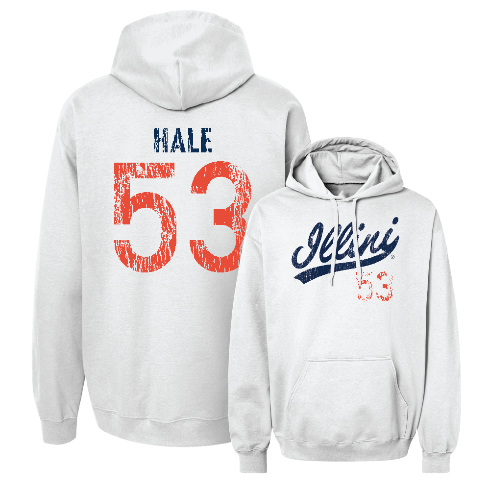 White Script Hoodie    - Devin Hale