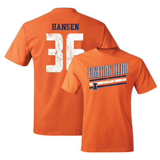 Orange Slant Tee    - Lane Hansen