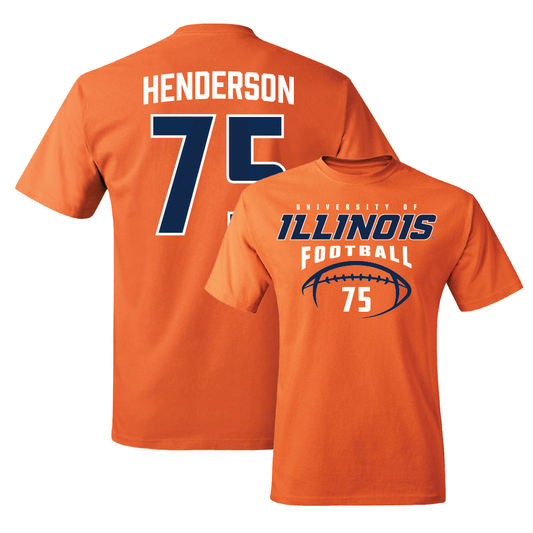 Orange Illinois Football Tee    - Brandon Henderson