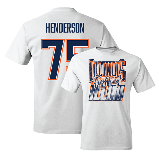 White Illinois Graphic Comfort Colors Tee    - Brandon Henderson