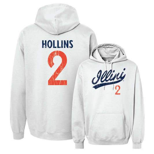 White Script Hoodie    - Ashton Hollins