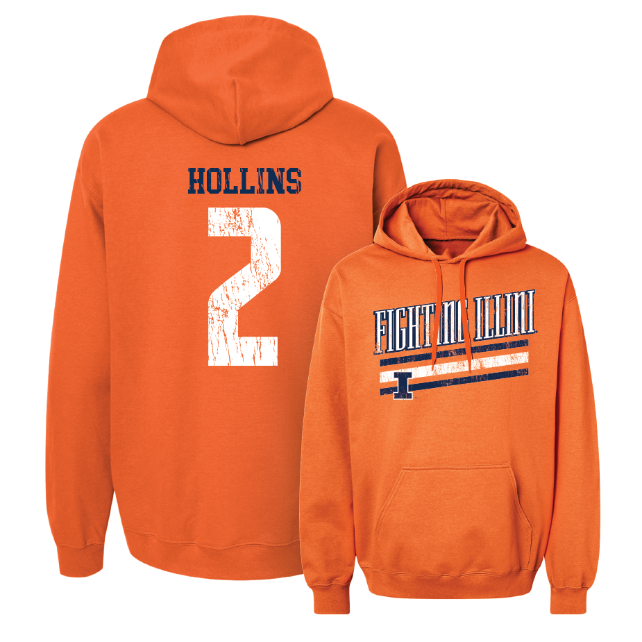 Orange Slant Hoodie    - Ashton Hollins