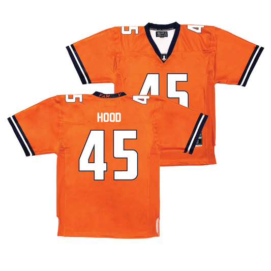 Orange Football Fighting Illini Jersey    - Malachi Hood