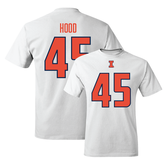 White Illinois Player Tee     - Malachi Hood