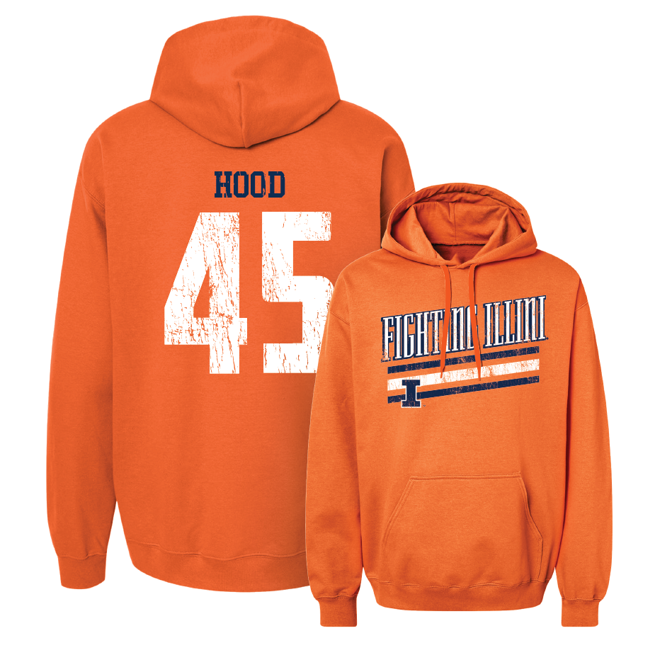 Orange Slant Hoodie    - Malachi Hood