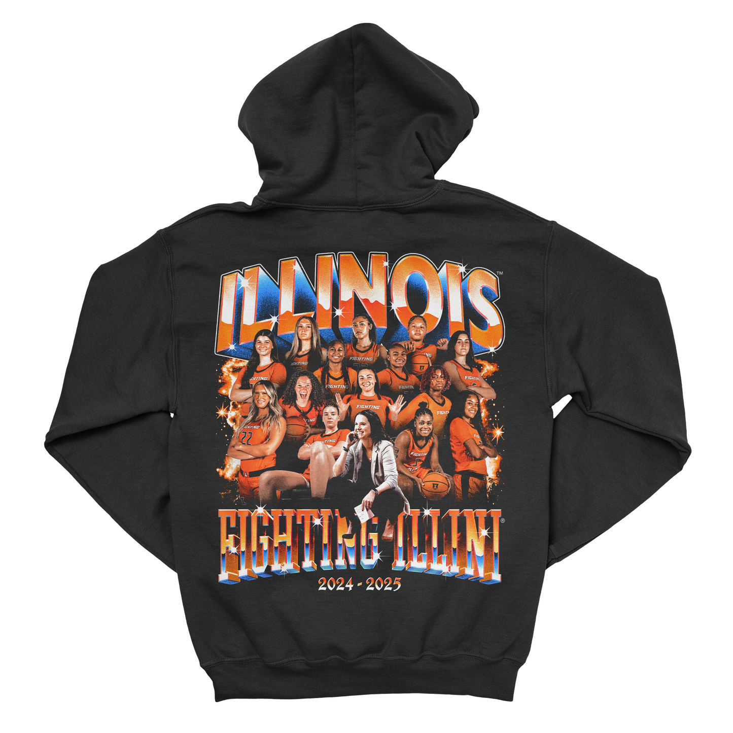 EXCLUSIVE RELEASE: Illinois WBB 24-25' Team Black Hoodie