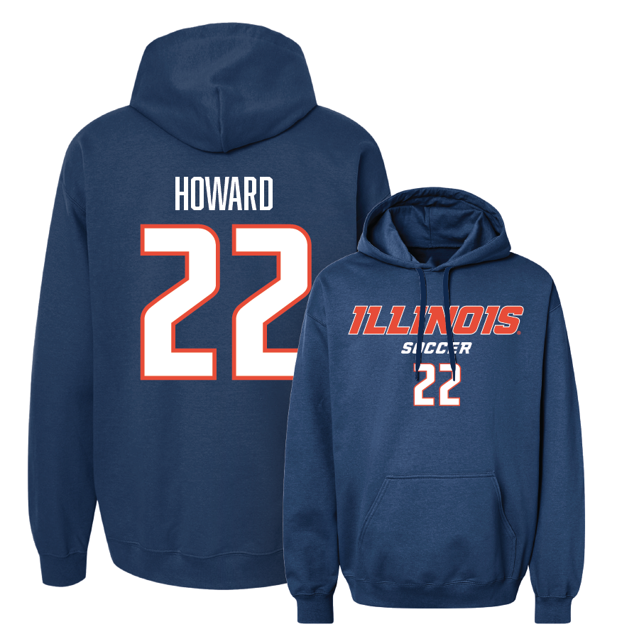 Navy Illinois Classic Hoodie  - Lia Howard