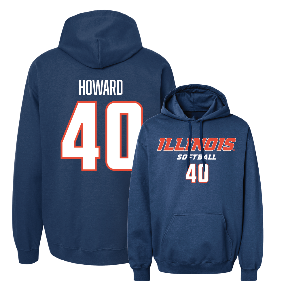 Navy Illinois Classic Hoodie  - Zoie Howard