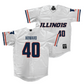 Illinois White Softball Jersey  - Zoie Howard