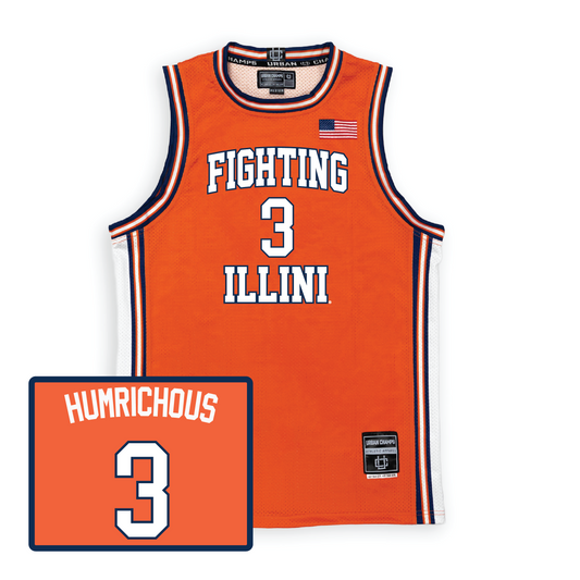 Orange Men's Basketball Illini Jersey  - Benjamin Humrichous