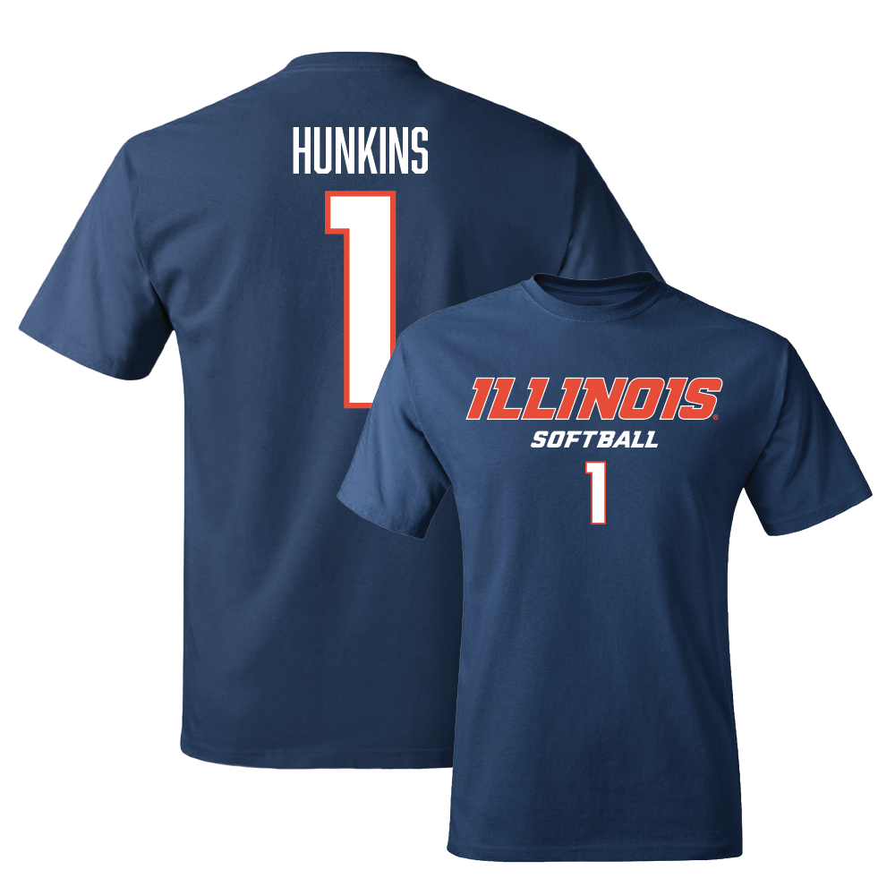 Navy Illinois Classic Tee  - Reese Hunkins