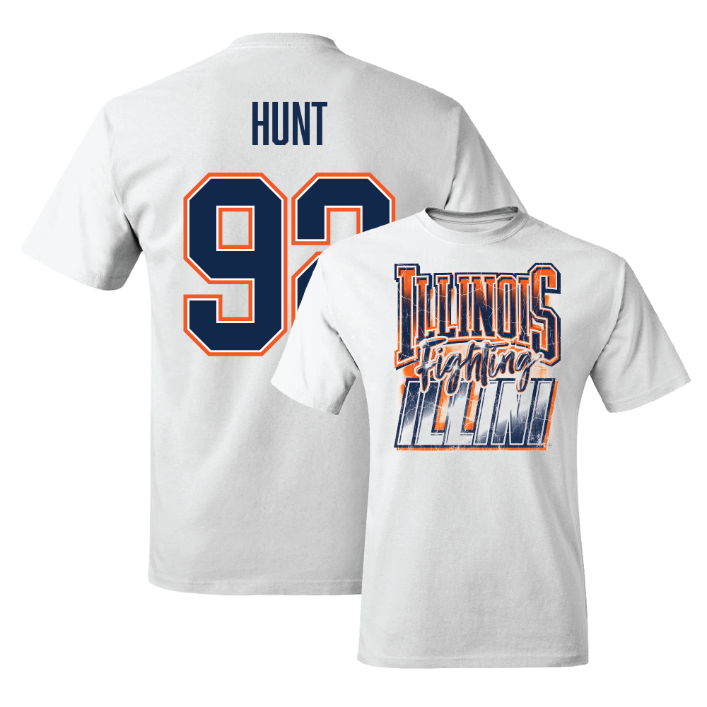 White Illinois Graphic Comfort Colors Tee    - Gentle Hunt