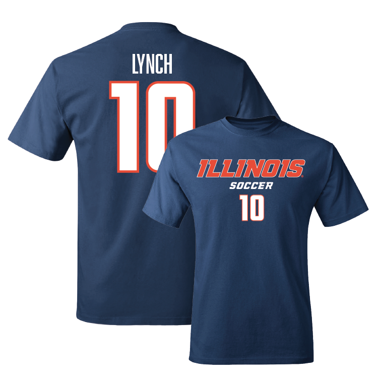 Navy Illinois Classic Tee - Abby Lynch #10 Youth Small