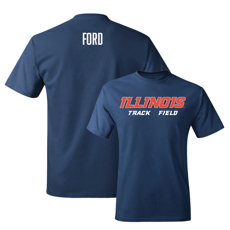 Navy Illinois Classic Tee - DeVontae Ford Youth Small
