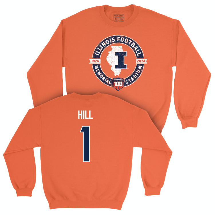 Illinois Football 100th Anniversary Orange Tradition Crew - Demetrius Hill | #1 Small