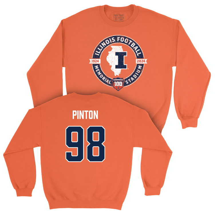 Illinois Football 100th Anniversary Orange Tradition Crew - Fabrizio Pinton | #98 Small