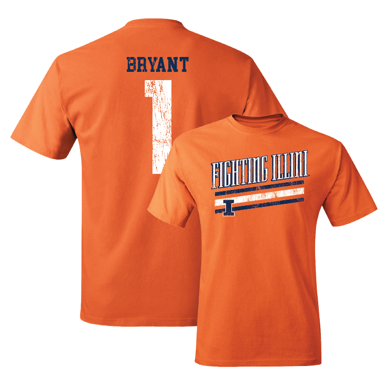 Orange Slant Tee - Genesis Bryant #1 Youth Small