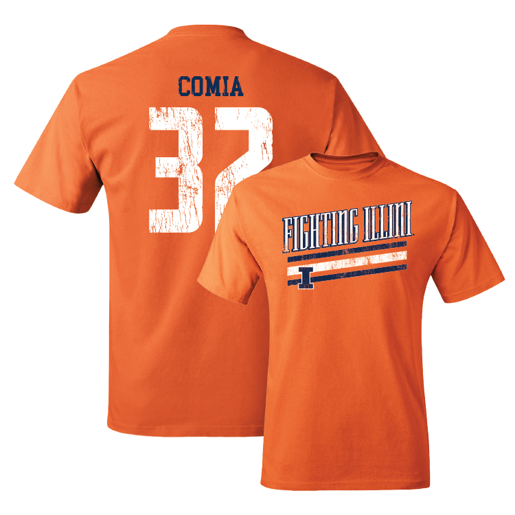 Orange Slant Tee - Jayden Comia #32 Youth Small