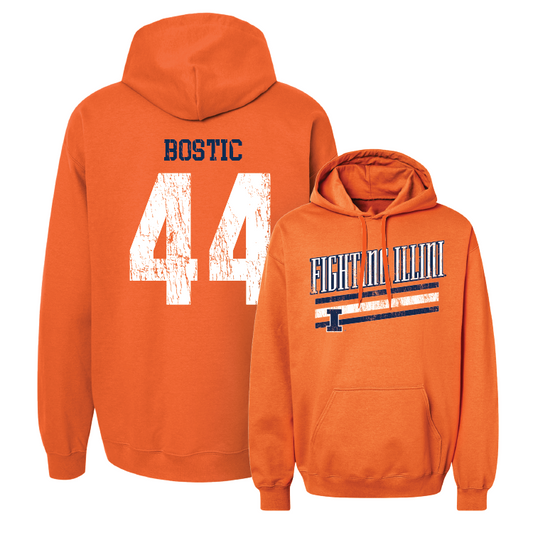 Orange Slant Hoodie - Kendall Bostic #44 Youth Small