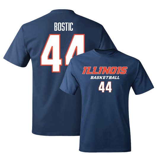 Navy Illinois Classic Tee - Kendall Bostic #44 Youth Small