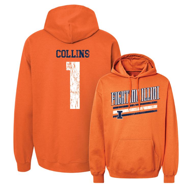 Orange Slant Hoodie - Kennedy Collins #1 Youth Small