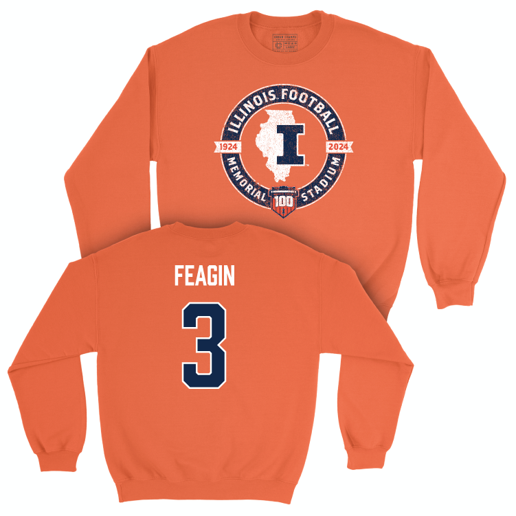 Illinois Football 100th Anniversary Orange Tradition Crew - Kaden Feagin | #3 Small