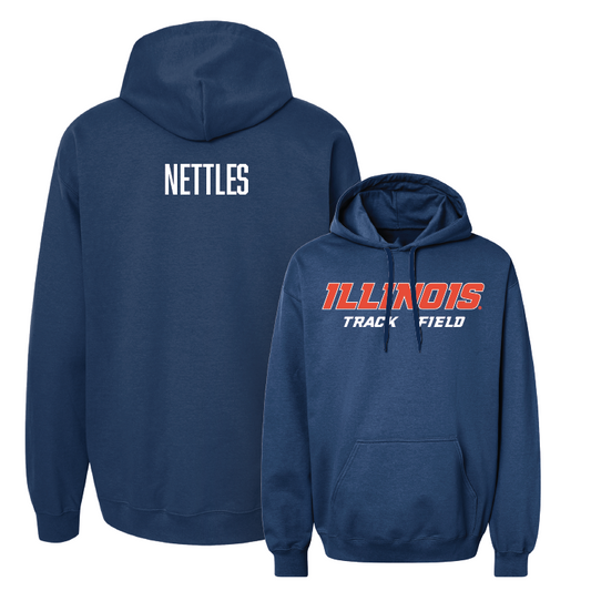 Navy Illinois Classic Hoodie - Kenli Nettles Youth Small