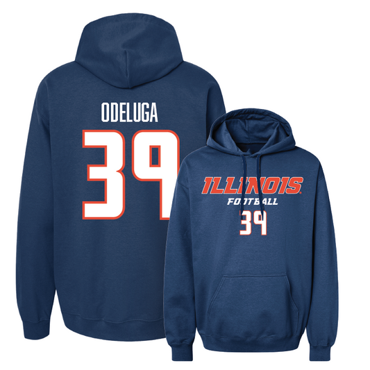 Navy Illinois Classic Hoodie - Kennena Odeluga #39 Youth Small