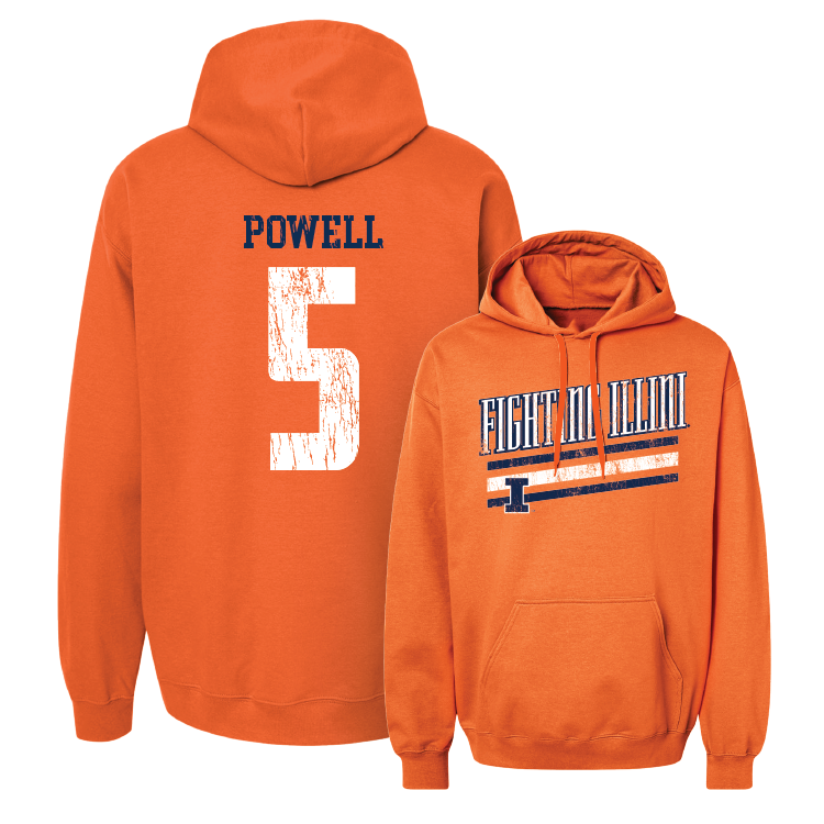 Orange Slant Hoodie - Kailee Powell #5 Youth Small