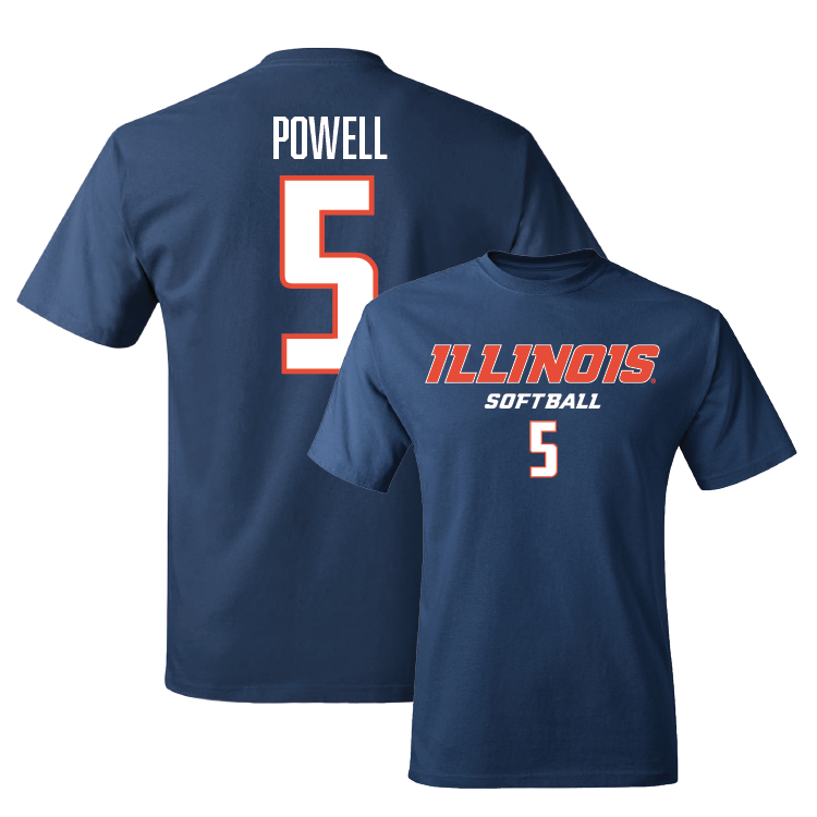 Navy Illinois Classic Tee - Kailee Powell #5 Youth Small