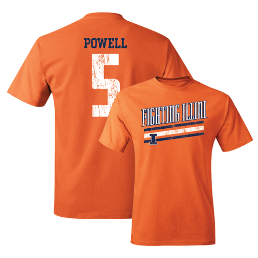 Orange Slant Tee - Kailee Powell #5 Youth Small