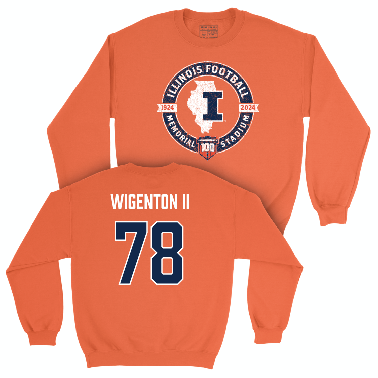 Illinois Football 100th Anniversary Orange Tradition Crew - Kevin Wigenton II | #78 Small