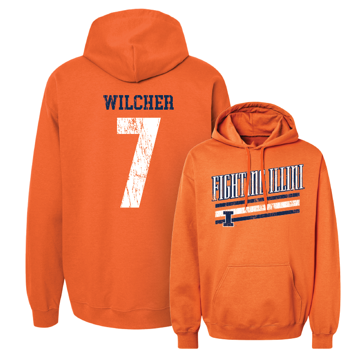 Orange Slant Hoodie - Kenari Wilcher #7 Youth Small