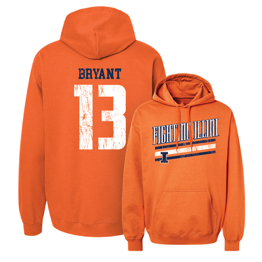 Orange Slant Hoodie - Pat Bryant #13 Youth Small